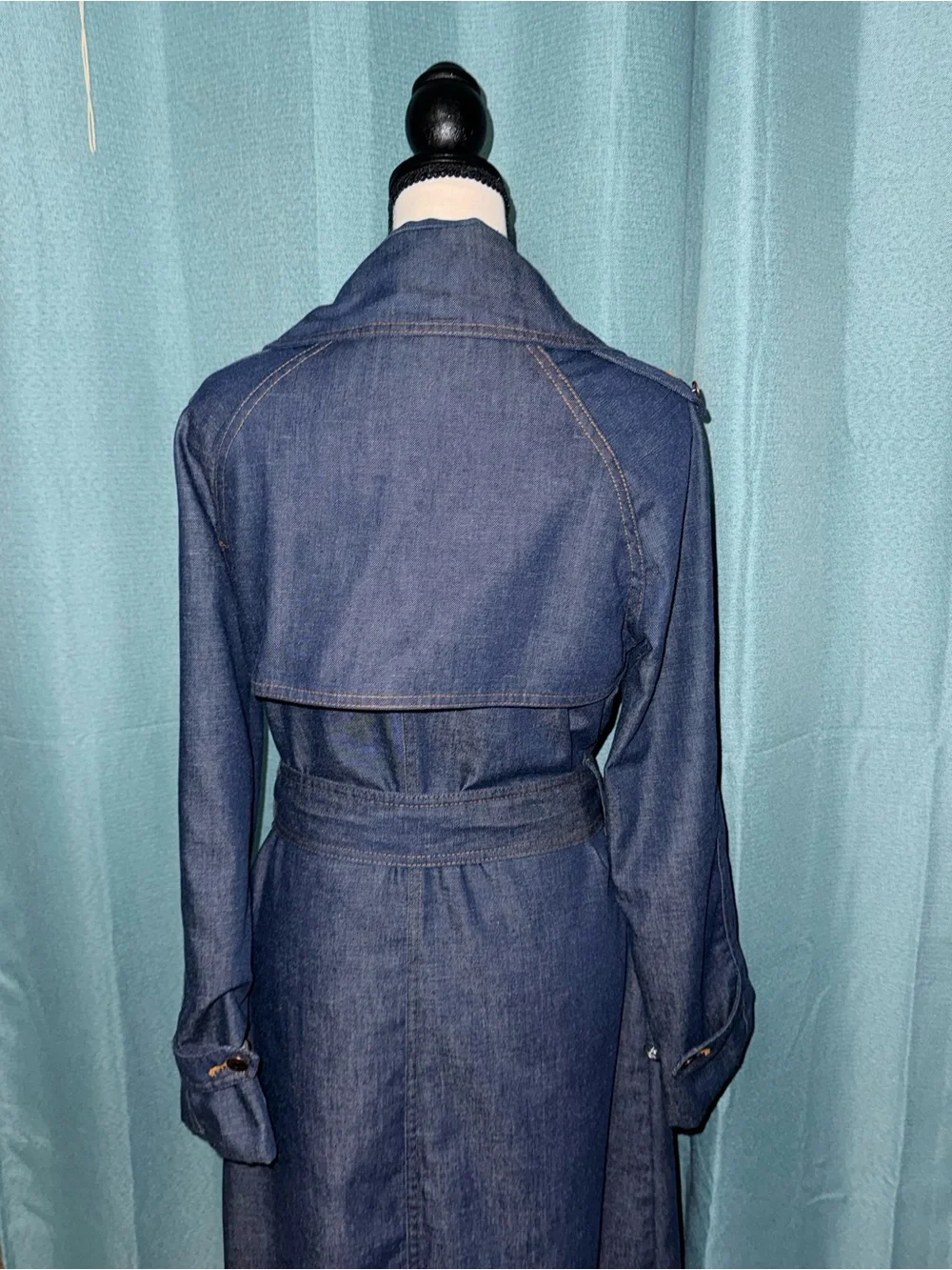 Vintage Levi’s Made in USA Denim Trench Coat Dress M | Denim Duster Trench EUC